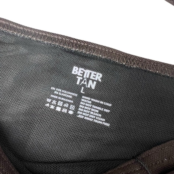 Better Tan Brown NEW Size Large Tan Through Bikini Set - Picture 5 of 11